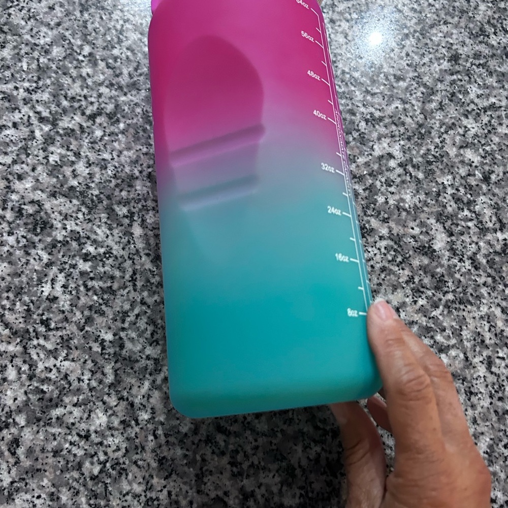 MAYIMBOTTLE • Large Pink & Aqua Bottle • - Picture 6 of 8